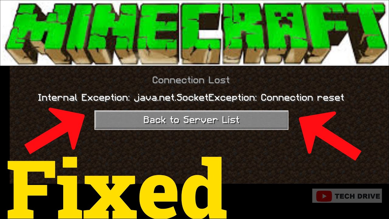 Fix Minecraft Connection Lost - Internal Exception : Java.net ...