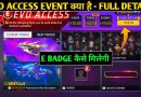 Evo Access Kya Hai Fire Fire | Free Fire New Event Today Evo Access | What Is Evo Access FF E Badge